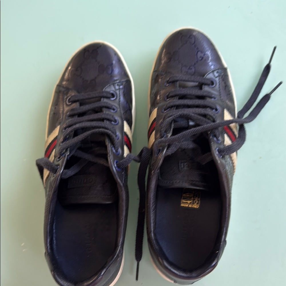 Gucci Dark Blue Athletic Shoes